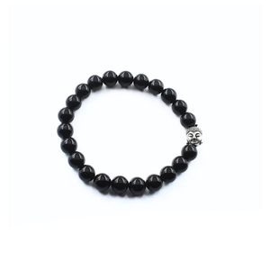 High Quality Black Tourmaline Beads Buddha Bracelet Romantic Gift Fashion Charm Jewelry <b>for</b> <b>Men</b> Women Energy Meditation - Product Image 2