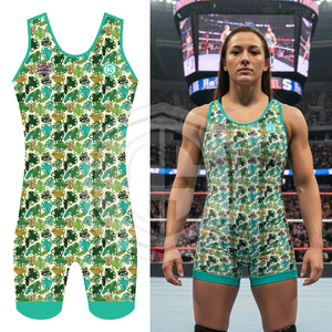 Singlet de Lucha Libre Personalizado de Alta Calidad, Singlet de Lucha Libre Sublimado, Singlet de Lucha Libre para Mujer - Product Image 4