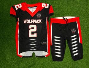 Uniforme de football américain personnalisé, maillot et pantalon de qualité supérieure, fabricant de vêtements d'équipe OEM, 100% polyester, unisexe - Product Image 1