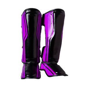 Protections de tibias MMA Muay Thai Kickboxing en cuir PU léger et écologique pour l'entraînement - Product Image 1