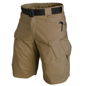 Everyday Casual Mens Solid Cargo Shorts Utility Pocket Design Breathable 180g Polyester/Nylon Lightweight Waterproof <b>Windproof</b> - Product Image 4