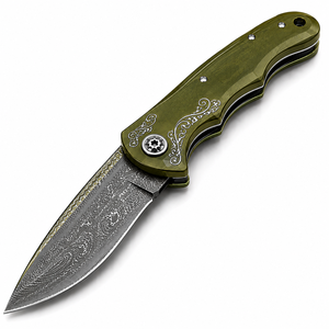 Cuchillo de Hoja Fija Hecho a Mano SHARP POINT TRADES, Estilo Sheepsfoot, Borde Recto, Mango de Cuero, Grado Industrial, Grosor de 0.5mm, TST-A-621 - Product Image 1