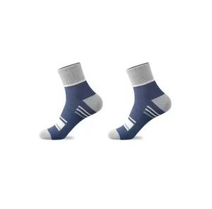 Chaussettes de sport pour hommes, rayées, en coton et élasthanne, respirantes, absorbant la transpiration, tricotées, été - Product Image 5