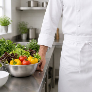 Ensemble uniforme de chef en spandex TR, kit uniforme de cuisine respirant anti-boulochage, vêtements de travail pour le personnel de restaurant - Product Image 6