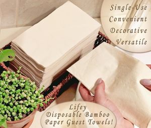 Custom Logo Bamboo Paper Napkins 3 Ply Wedding Disposable Paper Napkins High Quality Disposable Table Napkins Supplier - Product Image 4