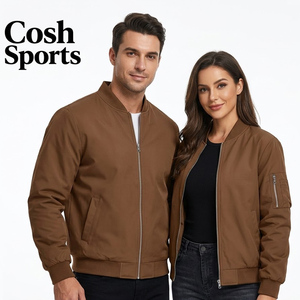 Chaqueta Bomber Marrón Unisex Premium, Personalizable, Resistente al Viento y al Agua, Ligera, Informal, para Hombre y Mujer - Product Image 1