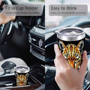 Stainless Steel Tumbler 20oz Double Wall <b>Insulated</b> Outdoor Camping Hiking <b>Cup</b> Windproof Travel Mug - Product Image 4