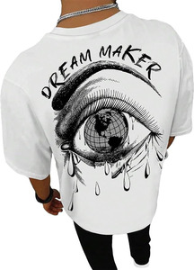 T-shirt décontracté unisexe en coton premium respirant et écologique, coupe classique, avec logo avant personnalisé Dream Maker, 180g - Product Image 2