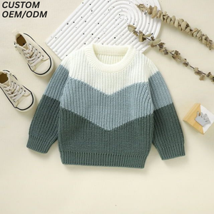 Pull-over personnalisé pour garçons en mélange polyester/coton, écologique, respirant, anti-plis, vente en gros OEM/ODM, vêtements d'hiver - Product Image 3