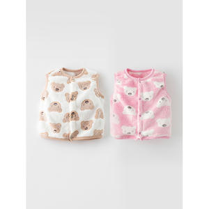 OZKIZ Pijama de Oso Coreano para Niñas de 2 a 7 Años, Chalecos y Abrigos de Moda de Invierno, Ropa Infantil al por Mayor - Product Image 1