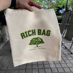 Bolsas de Tela de Algodón Orgánico con Logotipo Impreso Personalizado, Reciclables y Reutilizables para Compras, para Mujer, con Serigrafía - Product Image 3