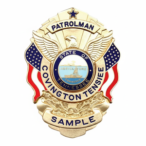 Badge métallique personnalisé plaqué or et gravé, émail souple, pour uniforme de service – Offre Spéciale - Product Image 2