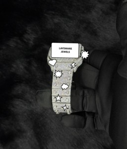 Reloj de Lujo Unisex de Acero Inoxidable con Incrustaciones de Moissanita Estilo Hip Hop, Esfera de Cristal Analógica, Mecánico, con Fecha Automática - Product Image 6