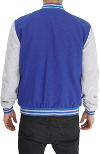 Best Quality Custom Design Unisex Varsity <b>Jacket</b> <b>Winter</b> Solid Color Durable 4XL Size Wool Fabric OEM Stand Collar Cartoon Print - Product Image 3