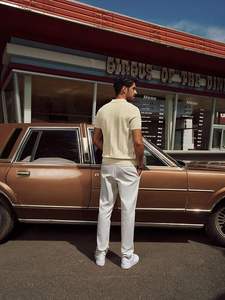 Camisas Polo para Hombre, Manga Corta, Tejido Texturizado, Cuello Acanalado, Estilo Casual para Golf - Product Image 4