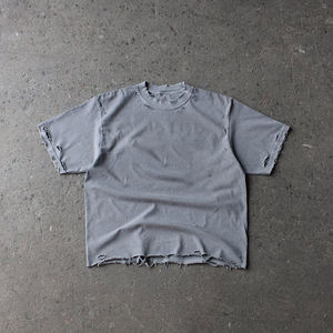 Fabricant de vêtements personnalisés, créateur de t-shirts en coton lourd, t-shirts merchandisés, t-shirts graphiques streetwear, en gros - Product Image 3
