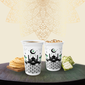 Food-Graded Moslem Ramadan Custom Printing 200 ml <b>Plastic</b> PP Polypropylene <b>Cup</b> made in Indonesia - Product Image 4