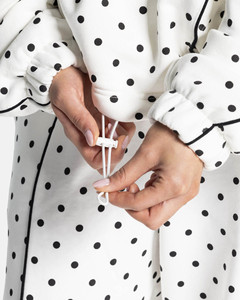 Survêtements pour femmes en gros, deux pièces, avec logo personnalisé, sweat à capuche oversize avec passepoil, respirants, style streetwear - Product Image 5