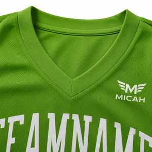 Uniforme de Baloncesto Verde Estampado de Micah Corporation 2026 - Conjunto de Camiseta y Pantalones Cortos de Malla Transpirable, Secado Rápido y Absorción de Humedad - Product Image 2