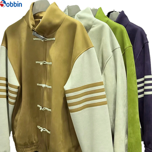 Veste d'hiver tendance pour homme, nouveau produit, best-seller, col montant, boutons plats, coupe ample avec poches - Product Image 5