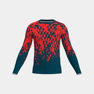 Rashguard unisexe à manches longues, écologique, OEM, pour les sports nautiques |   Haut en polyester/spandex résistant aux UV et à séchage rapide - Product Image 1