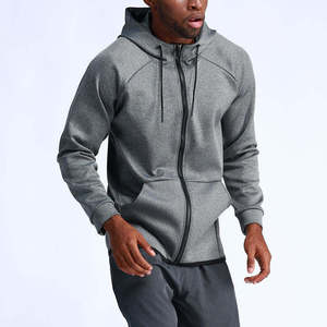 Performance Stretch Muscle Fit Hoodie Lightweight Hooded Tee Quick Dry Gym Activewear <b>Mens</b> Workout & Sport Training Hoodies - Product Image 5