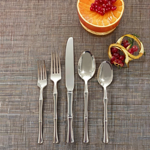 Vente flash Ensemble de couverts en acier inoxydable couleur or 5 pièces Couteau Fourchette Cuillère pour restaurant et mariage Cadeaux de vaisselle - Product Image 2