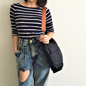 Leather <b>Canvas</b> <b>Tote</b> Bag Large Capacity Vintage Shoulder Handbag Travel Shopping Work Durable Fashion Solid Color Embroidery - Product Image 3