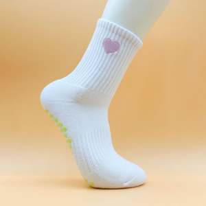 Large Size Men's Sports Crew Letter Pattern Spring ODM Terry Knitted Sweat-Absorbent & Breathable Running <b>Socks</b> - Product Image 5