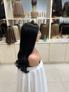 Pelucas de Cabello Humano Natural Chino al por Mayor, con Frente de Encaje HD, Largas, Tallas Pequeña/Media/Grande, Sin Pegamento - Product Image 2