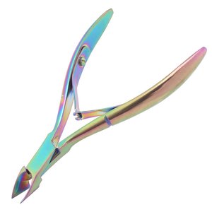 Coupe-ongles en acier inoxydable, pince à cuticules, coupe-peaux mortes, coupe-ongles pour les orteils et les doigts avec double ressort, pour le nail art - Product Image 2