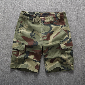 Shorts Cargo Camouflage Décontractés pour Hommes – Style Américain, Confortables, Tendance Jeunesse, Idéaux pour l'Extérieur et la Plage - Product Image 4