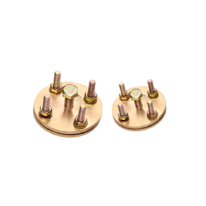 Abrazadera de prueba plana de latón para cinta de tierra y conexiones de puesta a tierra eléctrica - Product Image 2