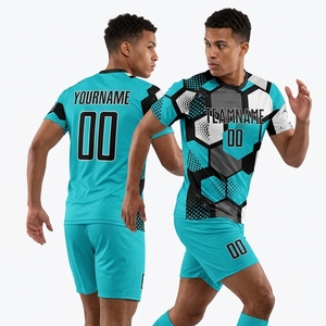 ชุดฟุตบอลแบบยืดหยุ่นสูงสั่งทำพิเศษ ทนทานต่อการฉีกขาด เสื้อฟุตบอลแบบซับลิเมชั่น กางเกงขาสั้น แห้งเร็ว ชุดกีฬาสำหรับสโมสร - Product Image 6
