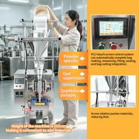 Machine d'emballage automatique de poudre avec remplisseur à vis sans fin VFFS pour sachets de café, de lait et d'épices