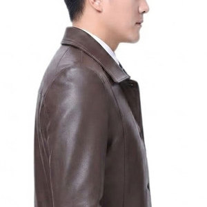 Wholesale Genuine <b>Leather</b> <b>Jackets</b> For <b>Men</b> Custom <b>Leather</b> <b>Jacket</b> <b>Men</b> Best Material Custom Made Windproof <b>Jackets</b> - Product Image 2