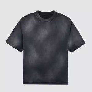 Camiseta premium con lavado ácido y efecto retro desgastado, tela de algodón suave, corte holgado, perfecta para amantes del streetwear. - Product Image 1