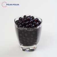 Premium Polka Blueberry Popping Boba dengan Jus Asli 3.2KG/Cup Siap Santap Umur Simpan 12-18 Bulan Dari Taiwan