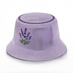 OEM Custom <b>Reversible</b> Embroidery Printing Solid Denim <b>Bucket</b> <b>Hats</b> Polyester/Cotton Summer Beach Casual Breathable Fishing - Product Image 4