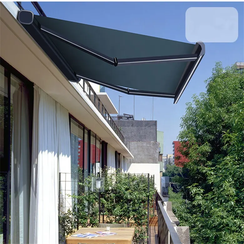 Складные тенты для крыши балкона, горячая распродажа, Алюминиевые черные выдвижные металлические тенты для крыши, уличные выдвижные крыши бассейна