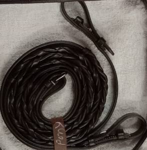 Brida de cuero premium ajustable al por mayor con riendas trenzadas o plisadas, accesorios cómodos para montar a caballo, personalizables. - Product Image 2