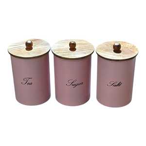 Recipientes cilíndricos de metal ecológicos, libres de BPA, herméticos y duraderos para almacenar alimentos, especias, azúcar, café y dulces en la cocina. - Product Image 4