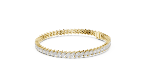 Bracelet tennis en or jaune 10K 14K avec diamants de laboratoire taille marquise inclinée, 8,40 CTW DEF VVS, certifié par un tiers, vente chaude - Product Image 3