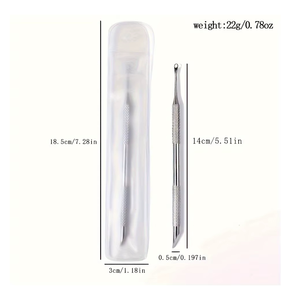 Soportes de Acero Redondeados con Bordes Grabados para Manicura, Eliminación de Piel Muerta, Preparación de Uñas, Set de Regalo Profesional - Product Image 3