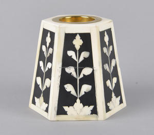 Quemador de Incienso Hecho a Mano con Incrustaciones de Hueso, Quemador de Bakhoor de Lujo, Incienso Indio de Sándalo con Acabado Pulido, Decoración del Hogar, Incienso en Espiral - Product Image 2