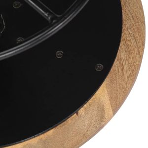 Sgabello da Bar Marrone Chiaro con Legno di Mango Nero Massiccio e Ferro Verniciato a Polvere, Elegante e Resistente - Product Image 6