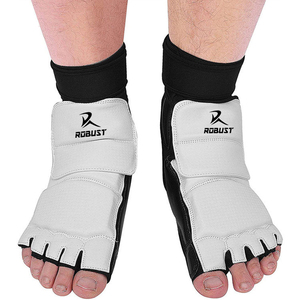 Protège-pieds de Taekwondo en cuir écologique, légers, personnalisables, faciles à porter, confortables, pour l'entraînement aux arts martiaux - Product Image 1