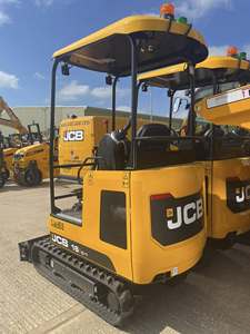 Mini-excavatrice JCB, pelle compacte sur chenilles, équipement de construction pour l'agriculture et l'aménagement paysager, zéro émission - Product Image 1