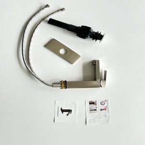 Rubinetto da Bagno Monocomando in Acciaio Inox, Finitura Nichel Spazzolato T20, Rubinetto Monoforo per Lavabo, Non Spedibile nei Fine Settimana tramite USPS/FedEx - Product Image 6