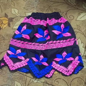 Women's Empire Waist Knee-Length Straight Design 100% Polyester Breathable Anti-static Casual <b>Summer</b> <b>Skirt</b> with Worsted Fabric - Product Image 2